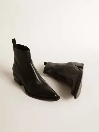 Herrenstiefel Debbie aus schwarzem Leder
