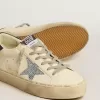 Hi Star aus Nappaleder mit Swarovski-Kristallstern und dunkelblauer Lederferse