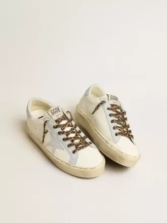 Hi Star LTD aus Leder mit hellblauem Lederstern und Fersenlasche