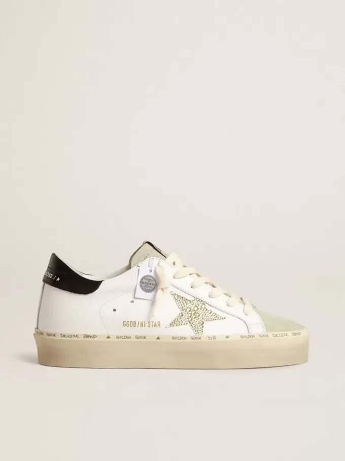 Hi Star mit Swarovski-Kristallstern und schwarzer Fersenlasche