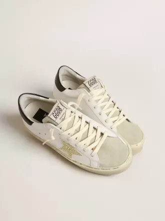 Hi Star mit Swarovski-Kristallstern und schwarzer Fersenlasche