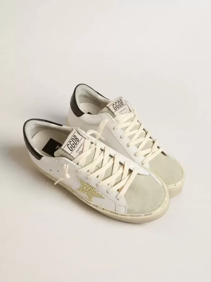 Hi Star mit Swarovski-Kristallstern und schwarzer Fersenlasche