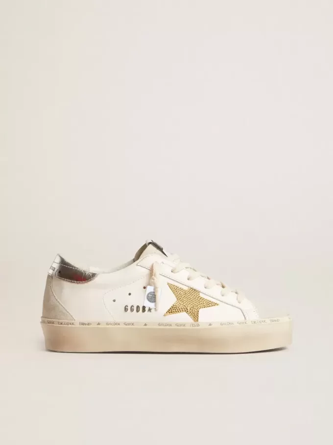 Hi Star mit Swarovski-Kristallstern und silberner Lederferse