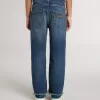 Jeans für Jungen mit offener Kante und Stickerei