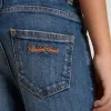 Jeans für Jungen mit offener Kante und Stickerei