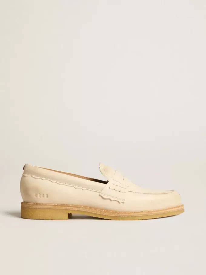 Jerry Loafer aus butterweißem Leder Jerry Loafer aus butterweißem Leder