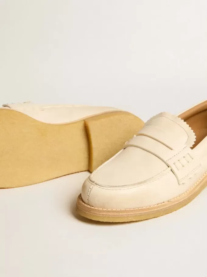 Jerry Loafer aus butterweißem Leder Jerry Loafer aus butterweißem Leder