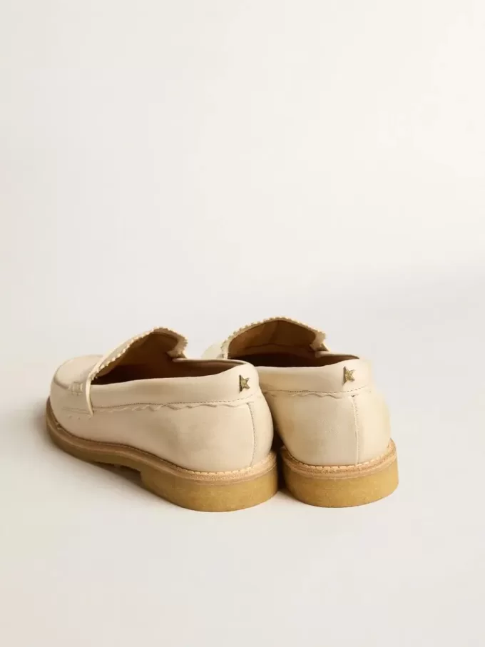 Jerry Loafer aus butterweißem Leder Jerry Loafer aus butterweißem Leder