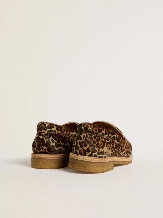 Jerry Loafer für Damen aus Ponyfell mit Leopardenmuster