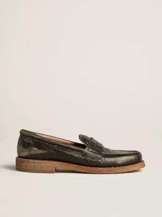 Jerry Loafer für Damen aus schwarzem Leder Jerry Loafer für Damen aus schwarzem Leder