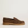 Jerry Loafer für Damen aus taubengrauem Wildleder