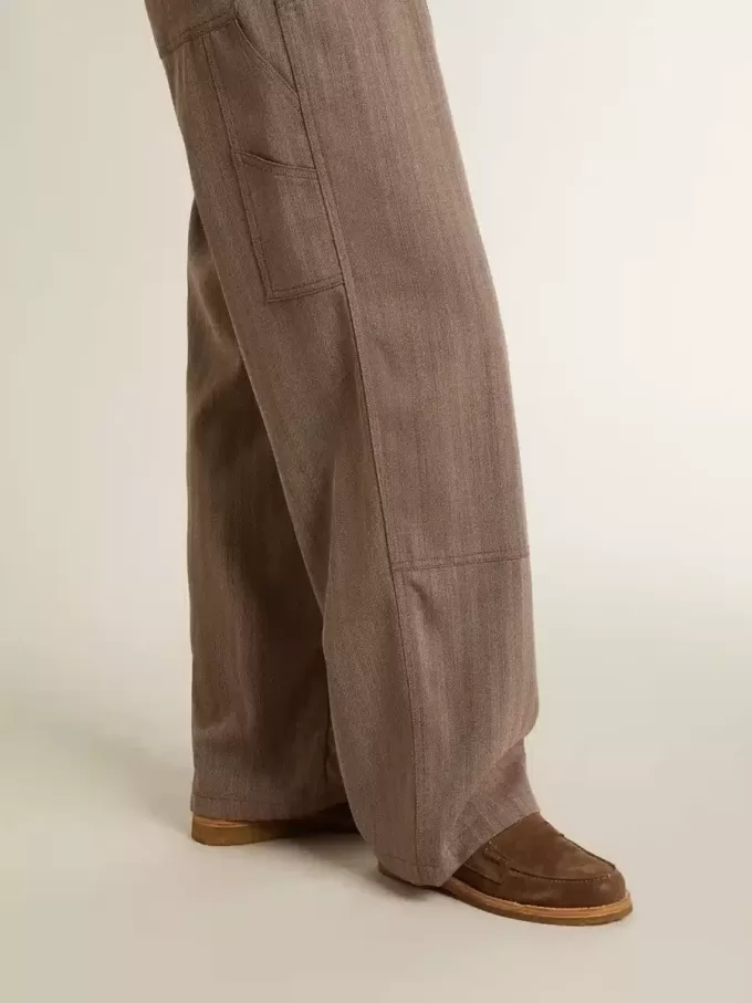 Jerry Loafer für Damen aus taubengrauem Wildleder