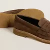 Jerry Loafer für Damen aus taubengrauem Wildleder