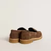 Jerry Loafer für Damen aus taubengrauem Wildleder