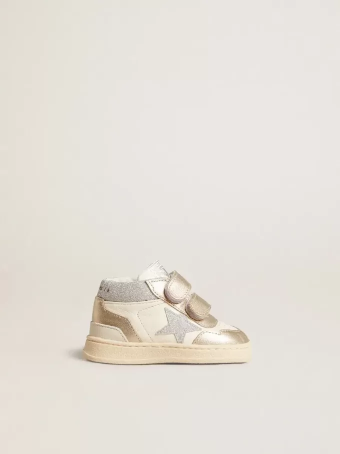 June Junior aus Nappa- und Metallic-Leder mit Glitzerstern