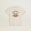 Jungen-T-Shirt in Used-Weiß mit mehrfarbigem Schriftzug Jungen-T-Shirt in Used-Weiß mit mehrfarbigem Schriftzug