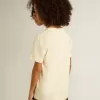 Jungen-T-Shirt in Used-Weiß mit mehrfarbigem Schriftzug Jungen-T-Shirt in Used-Weiß mit mehrfarbigem Schriftzug