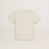 Jungen-T-Shirt in Used-Weiß mit mehrfarbigem Schriftzug Jungen-T-Shirt in Used-Weiß mit mehrfarbigem Schriftzug