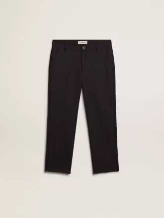 Jungenhose aus dunkelblauer Wolle