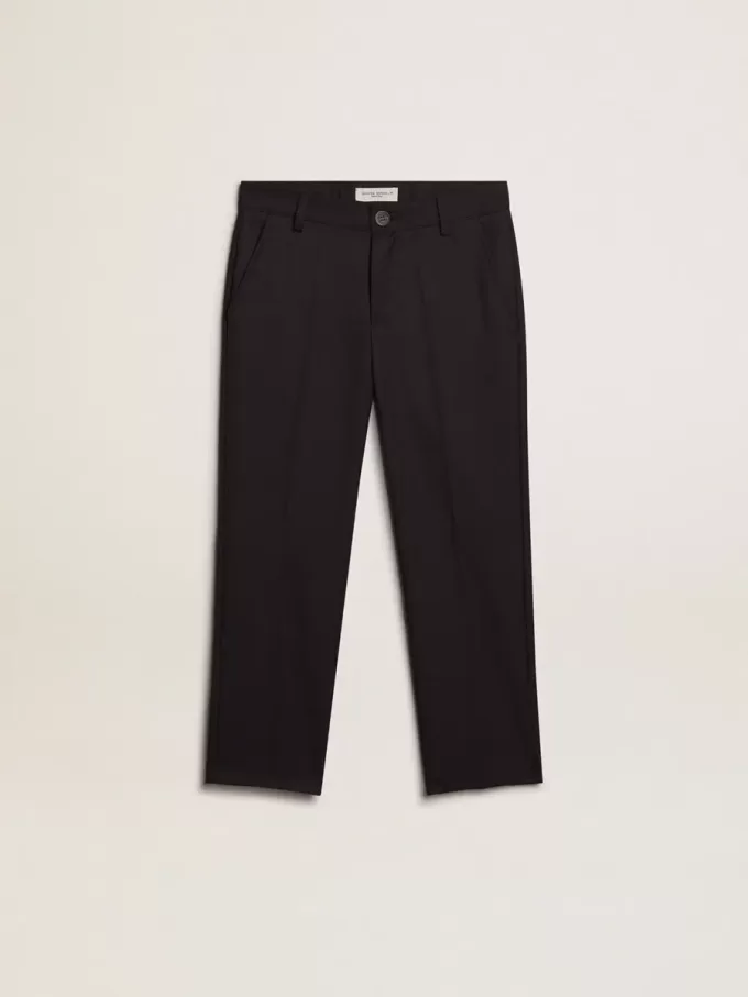 Jungenhose aus dunkelblauer Wolle Jungenhose aus dunkelblauer Wolle