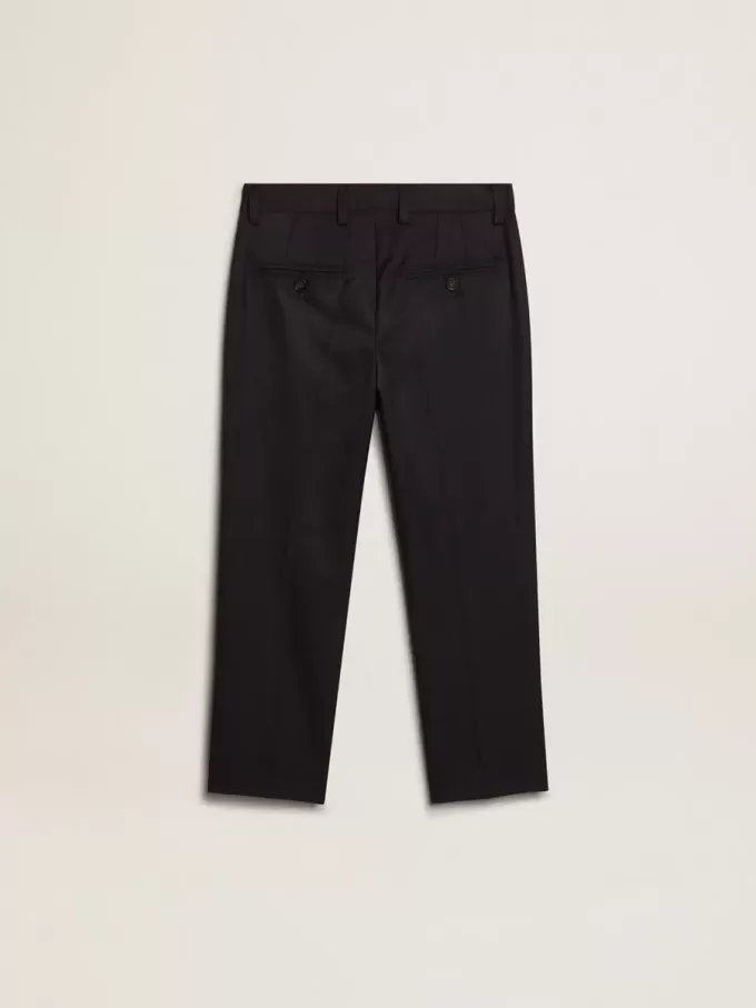 Jungenhose aus dunkelblauer Wolle Jungenhose aus dunkelblauer Wolle