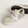 Junior Old School in Silber und Pink mit Glitzer und weißem Lederstern Junior Old School in Silber und Pink mit Glitzer und weißem Lederstern