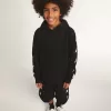 Kapuzensweatshirt für Jungen in Schwarz mit kontrastierenden weißen Sternen