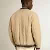Khakifarbene Bomberjacke aus gesteppter Baumwolle Khakifarbene Bomberjacke aus gesteppter Baumwolle
