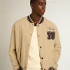 Khakifarbene Bomberjacke aus gesteppter Baumwolle Khakifarbene Bomberjacke aus gesteppter Baumwolle