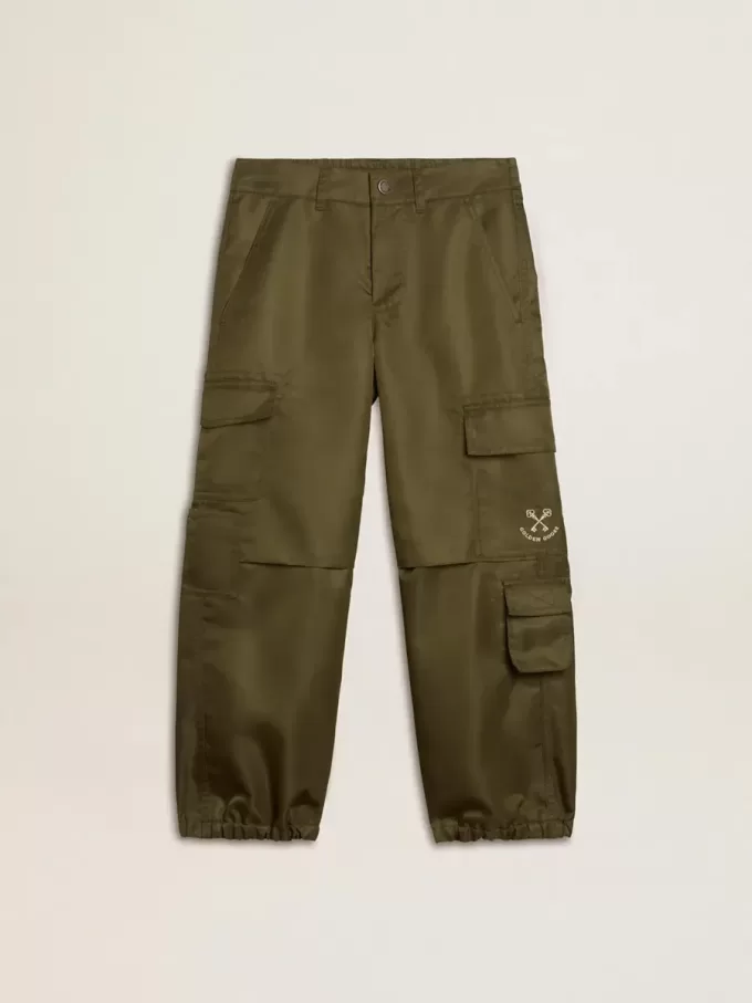 Kinder-Cargohose in Militärgrün
