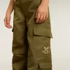 Kinder-Cargohose in Militärgrün