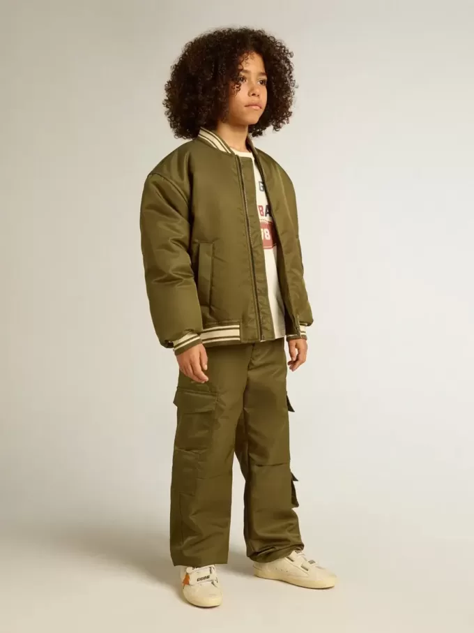 Kinder-Cargohose in Militärgrün