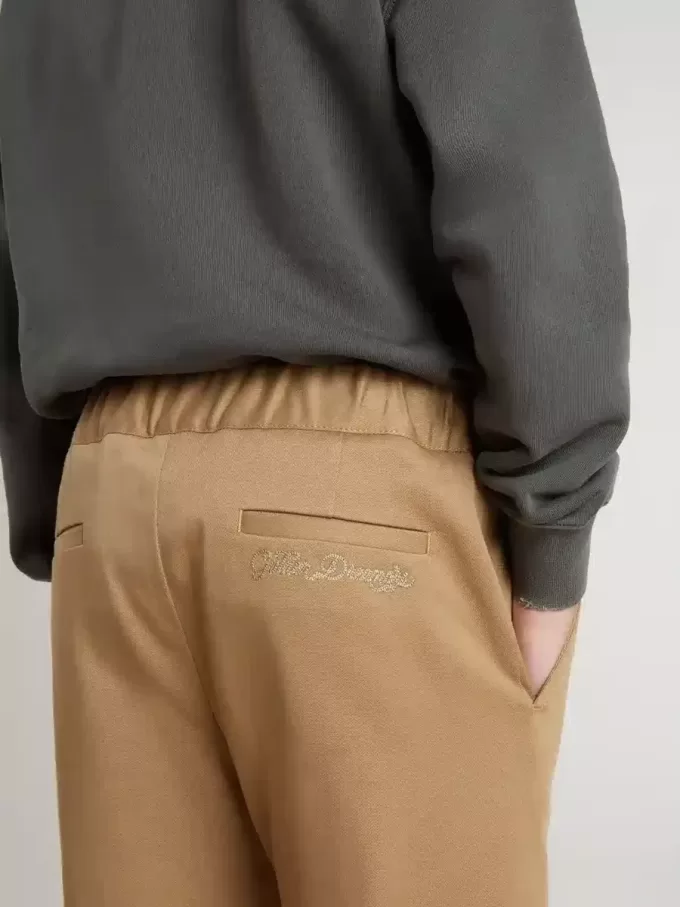 Kinder-Chinos aus tabakfarbener Baumwolle