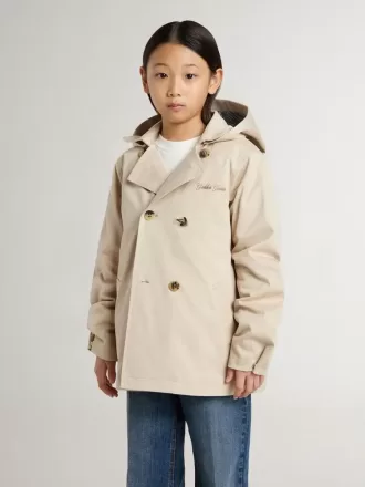 Kinder-Trenchcoat mit herausnehmbarer Innenweste Kinder-Trenchcoat mit herausnehmbarer Innenweste
