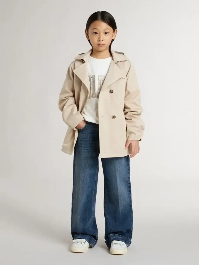 Kinder-Trenchcoat mit herausnehmbarer Innenweste Kinder-Trenchcoat mit herausnehmbarer Innenweste