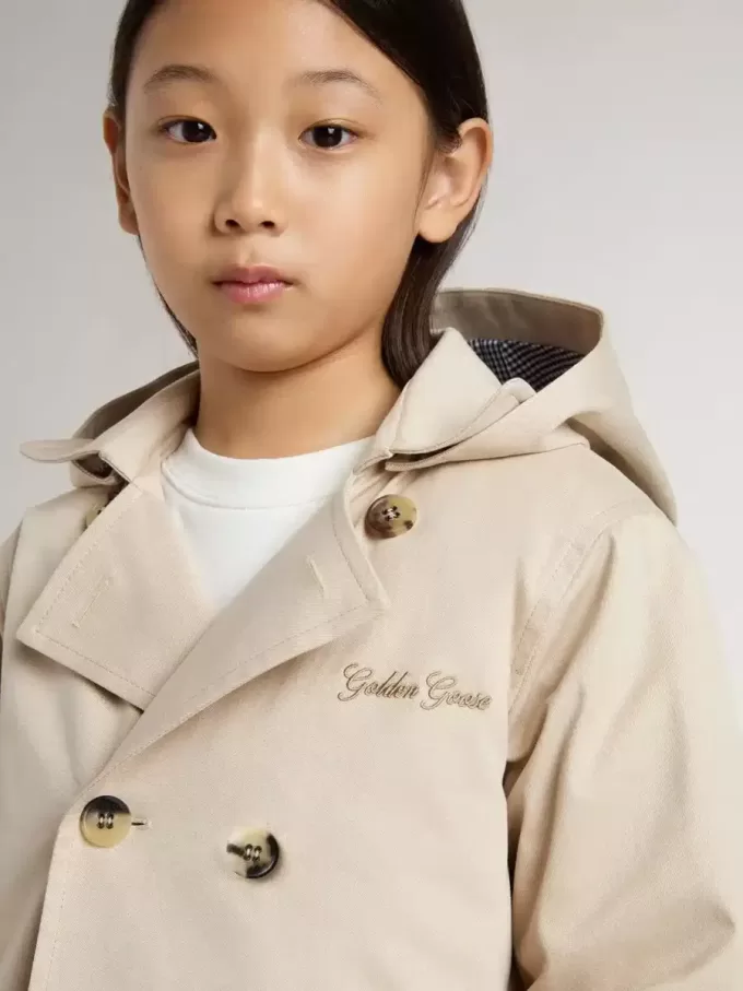 Kinder-Trenchcoat mit herausnehmbarer Innenweste Kinder-Trenchcoat mit herausnehmbarer Innenweste