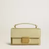 Kleine Venezia-Tasche aus hellgrünem Leder mit Python-Print und goldenen Details Kleine Venezia-Tasche aus hellgrünem Leder mit Python-Print und goldenen Details