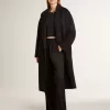 Kurzes Baumwoll-Sweatshirt für Damen mit Kristallen auf der Vorderseite