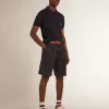 Kurzärmeliges Herren-Poloshirt aus marineblauer Merinowolle Kurzärmeliges Herren-Poloshirt aus marineblauer Merinowolle