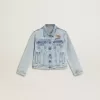 Leichte Jeansjacke mit Stickerei