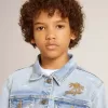 Leichte Jeansjacke mit Stickerei