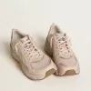 Herrenmodell Lightstar mit Obermaterial aus rosa Leder und Mesh sowie rosa Stern