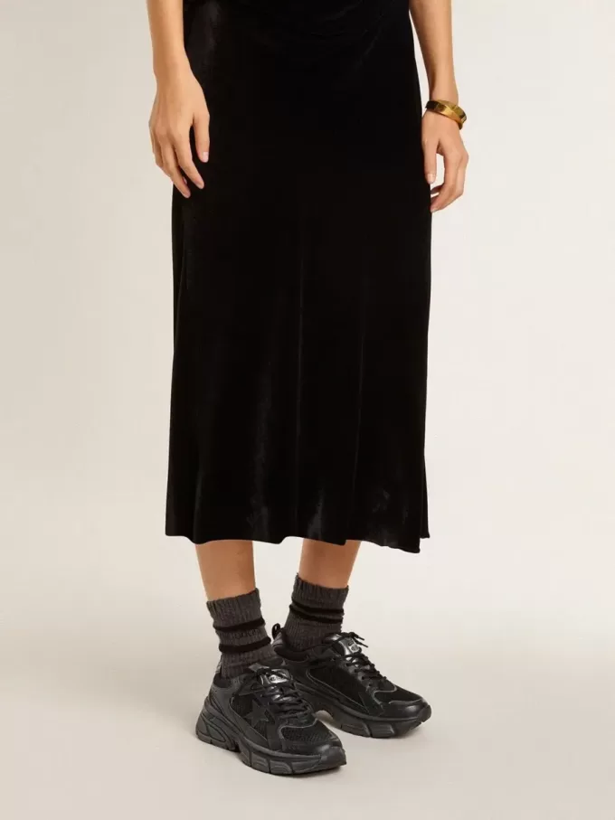 Lightstar für Damen mit schwarzem Obermaterial aus Leder und Mesh und schwarzem Stern Lightstar für Damen mit schwarzem Obermaterial aus Leder und Mesh und schwarzem Stern