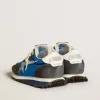 Marathon für Damen mit blauem Nylon-Obermaterial und weißem Stern Marathon für Damen mit blauem Nylon-Obermaterial und weißem Stern