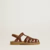Maxime Junior Sandalen aus braunem Leder Maxime Junior Sandalen aus braunem Leder