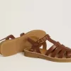Maxime Junior Sandalen aus braunem Leder Maxime Junior Sandalen aus braunem Leder