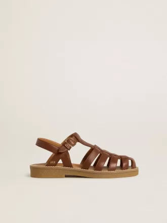 Maxime Young Sandalen aus braunem Leder