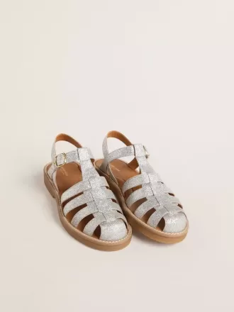 Maxime Young Sandalen in Silber mit Mikroglitter