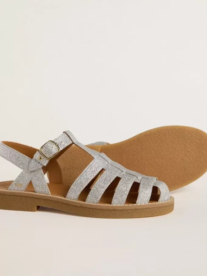 Maxime Young Sandalen in Silber mit Mikroglitter