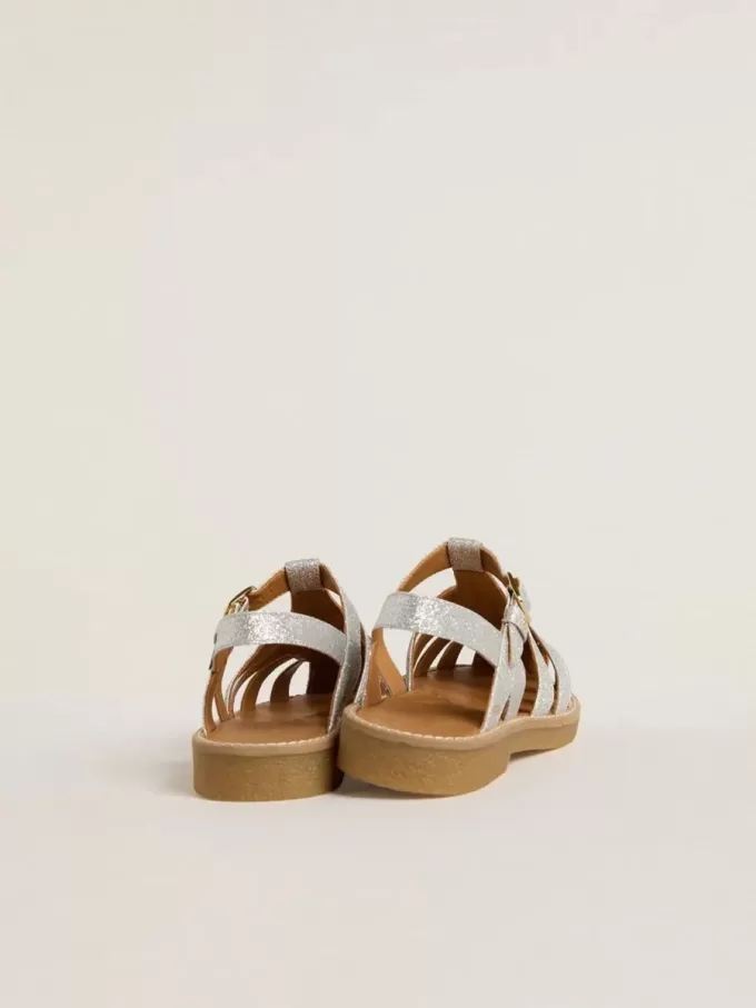 Maxime Young Sandalen in Silber mit Mikroglitter